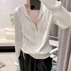 批发<b class='q'>春</b>秋季新款时尚女装外套chic韩风针织毛衣设计感拉链连帽衫上衣