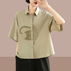 批发【】纯棉夏季宽松休闲<b class='q'>T</b><b class='q'>恤</b>女新款印花卡通印花宽松休闲<b class='q'>短袖</b>上衣