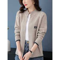 批发羊毛衫外套女<b class='q'>短款</b>宽松胖mm<b class='q'>针织</b>衫上衣洋气毛衣<b class='q'>开衫</b>圆领大码妈妈装