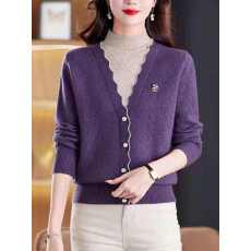 批发秋冬新款时尚洋气<b class='q'>妈妈</b>宽松半高领假两件女士毛衣针织打底衫上衣女