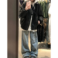 批发2025<b class='q'>春</b>秋新款法式复古高级感黑色皮衣女美式辣妹遮肚子藏肉上衣潮