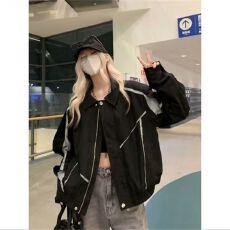 批发高级感拼接设计<b class='q'>夹克</b><b class='q'>男</b>士外套新款春秋季2025棒球休闲服上衣