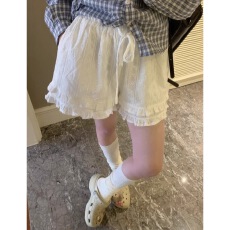 批发好乖好少女!法式蕾丝花边阔腿裤女春夏季宽松休闲打底a字短裤热裤