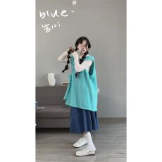 批发实价有货韩系打底衫上衣针织马甲背心女2025秋季新款中长裙套装