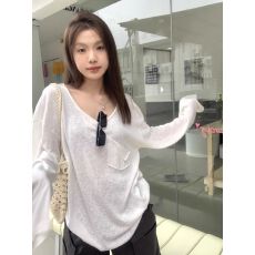 批发原版面料+做法 u领白色薄款防晒衣长袖<b class='q'>t</b><b class='q'>恤</b>女慵懒风宽松罩衫上衣