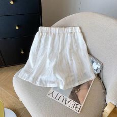 批发【原版面料】特<b class='q'>大码</b>300斤条纹休闲阔腿短裤子女百搭2026新款