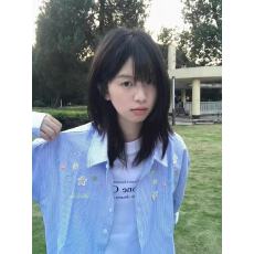 批发美式复古正肩Polo领纯棉条纹<b class='q'>衬衫女</b>叠穿宽松遮肉开衫衬衣<b class='q'>长袖</b>上衣