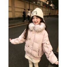 批发2026<b class='q'>冬</b>新款韩版芬兰皮草外套女短款经典年轻大气棉衣百搭时尚棉服