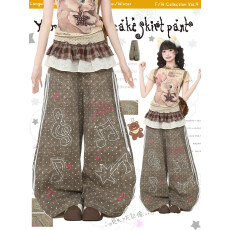 批发cleanfit街头波点印花贴布阔腿牛仔<b class='q'>裤</b>立体裁剪工装<b class='q'>裤</b>