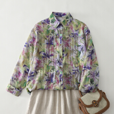 批发2026春季新款女高级减龄洋气上衣大码女装长袖衬衫衬衣<b class='q'>妈妈装</b>休闲