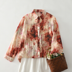 批发2026春季新款女高级减龄洋气上衣大码女装长袖衬衫衬衣<b class='q'>妈妈装</b>休闲