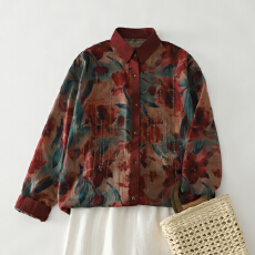 批发2026春季新款女高级减龄洋气上衣大码女装长袖衬衫衬衣<b class='q'>妈妈装</b>休闲