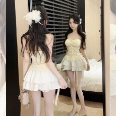 批发法式小香风<b class='q'>百搭</b>拼接抹胸背心女设计感小心机辣妹纯欲性感短款上衣