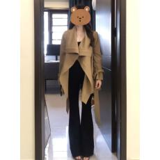 批发大码女装早秋韩系<b class='q'>风衣</b>外套2025秋季新款胖mm气质收腰短款大衣遮肉