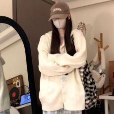 批发镂空欧若风连帽针织外套慵懒2025秋冬设计新款开衫宽松<b class='q'>罩衫</b>