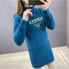 批发加厚毛衣女<b class='q'>中长款</b>半高领<b class='q'>打底衫</b>百搭秋冬新款2025新款套头上衣