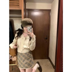 批发韩系学院风减龄百搭海军领绑带针织衫女秋冬洋气花边领带百搭毛衣