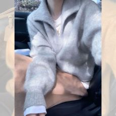 批发绿色半开领软糯针织毛衣女秋冬季新款可外穿内搭超好看针织衫<b class='q'>上衣</b>