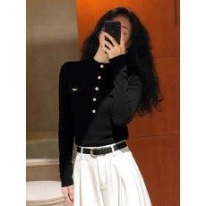 批发高级感小香风半<b class='q'>高领</b>针织衫女秋冬新款毛衣时尚洋气内搭<b class='q'>打底衫</b>上衣