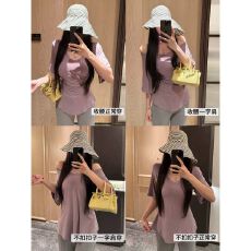 批发原版面料 多种穿搭V领半袖透气收腰修身显瘦纸片人