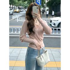 批发实价有货韩系粉色V领系带针织衫上衣女春季新款微喇<b class='q'>牛仔</b>裤<b class='q'>套装</b>