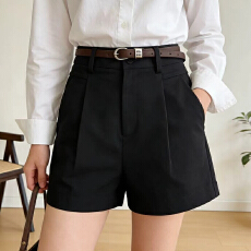 批发实拍工装短<b class='q'>裤</b>女士夏季薄款外穿高腰百搭韩式小个子<b class='q'>宽松</b>显瘦a字<b class='q'>裤</b>