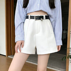 批发实拍西装阔腿短裤女夏季2026<b class='q'>新款</b>高腰显瘦外穿小个子休闲a字热裤