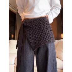 批发大码镂空半身短裙女2025年秋冬新款洋气百搭叠穿黑色屁帘针织裙<b class='q'>子</b>