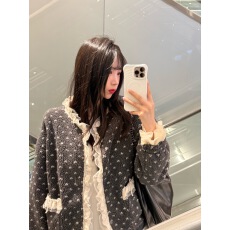 批发有货~INS韩国东大门2025秋季清新撞色摇粒绒碎花<b class='q'>外套</b>