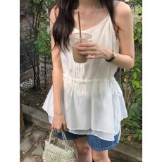韩版夏吊带连衣裙上衣女