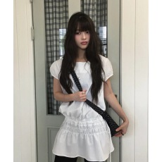 批发有货 韩国<b class='q'>东大门</b> 2026新款韩版夏季百搭抽绳<b class='q'>连衣裙</b>上衣