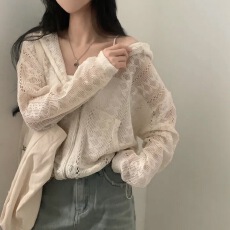 已出货 韩版连帽休闲拉链外套女