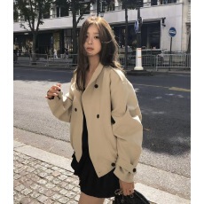 批发韩系博主氛围感宽松休闲夹克