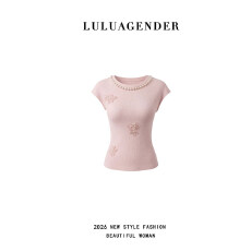 批发LuLu花朵重工设计无袖针织衫女夏季2026年高级感气质绝美修身上衣