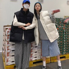 批发冬季韩版宽松立领百搭加厚棉服<b class='q'>男</b>女情侣装面包服坎肩马甲<b class='q'>背心</b>外穿
