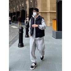 批发棉<b class='q'>背心</b>夹克<b class='q'>男</b>女冬季重量级高街休闲多用途无袖防风时尚棉袄马甲