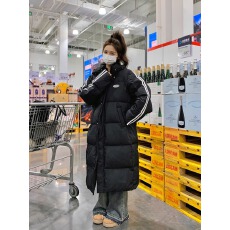 批发<b class='q'>中长款</b>两条杠羽绒棉服女2025冬季新款韩版艺考中戏棉衣棉服外套