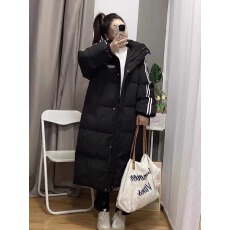 批发黑色羽绒棉服女冬季2025新款韩版<b class='q'>中长款</b>过膝棉衣小个子棉袄外套潮