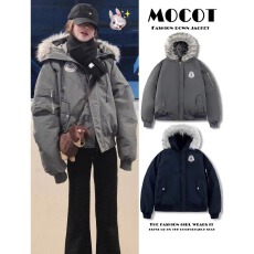 批发工装派克羽绒棉服女2025冬季<b class='q'>新款</b>加厚美式高级情侣大毛领棉衣外套