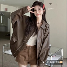 批发美式皮衣<b class='q'>外套</b>复古加棉加厚秋冬季美拉德机车<b class='q'>夹克</b><b class='q'>男</b>女情侣款休闲潮