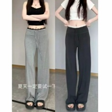 批发高级感设计花边蕾丝休闲<b class='q'>裤</b>女2026春季新款高腰<b class='q'>显瘦</b>梨形身材直筒<b class='q'>裤</b>
