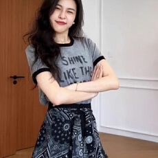 批发2026年夏季新款甜美少女韩系时尚圆领短袖T恤假两件半身裙两件套