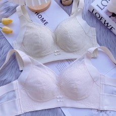 批发透气按摩杯无磁内衣大胸显小无钢圈宽肩带收副乳聚拢防下垂文胸薄