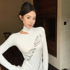 批发原版螺纹德绒 韩系镂空长袖T恤女秋冬新款打底衫保暖加绒上衣潮