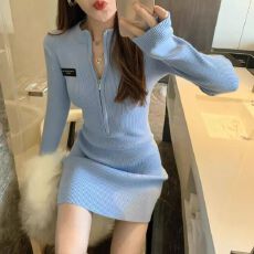 批发原版韩系修身显瘦性感包臀裙女春季气质紧身内搭打底针织<b class='q'>连衣裙</b>潮