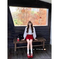 批发韩系气质泡泡袖衬衫甜辣妹高腰包臀短裙女2026春夏新款时尚两件套