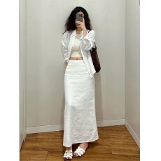 批发韩系白色衬衫套装女2026<b class='q'>夏</b>季时尚高级感气质高端防晒衣休闲两件套