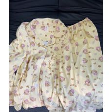 批发[黛琳芬]仿棉长袖长裤女士<b class='q'>睡衣</b>新品<b class='q'>可爱</b>卡通翻领家居服pajamas301
