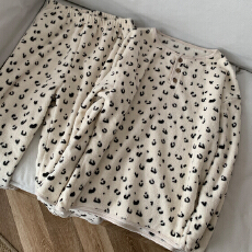 批发[黛琳芬]雪利绒长袖女士睡衣套装保暖秋冬日韩家居服pajamas330