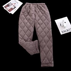 批发黛琳芬三层夹棉加绒加厚棉裤男士家单条裤保暖家居服pajamas363